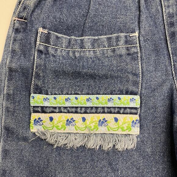 Vintage Disney Winnie the Pooh 100 Acre Collection Denim Overalls Sz 2T - Picture 8 of 14